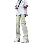 Джинсы унисекс KVIV, желтый - фото