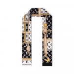 Шарф женский Louis Vuitton, черный - фото