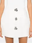 Мини-юбка с цветочным декором Blumarine, белый - фото 5