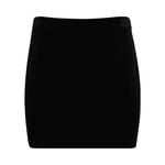 Юбка Miu Miu Stretch Velvet Mini Skirt Black, черный - фото