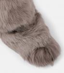 Сапоги из овчины Robin The Attico, серо-коричневый - фото 5