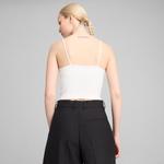 Женская ребристая майка Puma Wardrobe Essentials, белый - фото 4