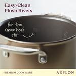 Кастрюля с крышкой Anolon Ascend на 4 литра, коричневый - фото 3