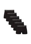 Боксеры шорты 6-pack - liam trunks дышащий трикотаж Bamboo Basics, черный - фото