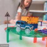 Магнитные блоки Race Truck Intense 65 элементов Cleverclixx - фото 6