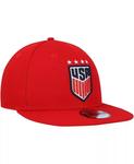 Мужская красная бейсболка USWNT Team Basic 9FIFTY Snapback New Era - фото 3