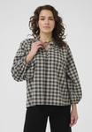 Блуза Kaffe Blouse, Black Grey Check/Black - фото