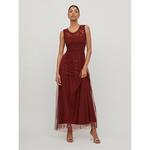 Длинное платье Vila Lynnea, красный - фото 2