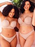 Девушки бюстгальтер Strapless Superplunge Curvy Kate, Latte - фото 6