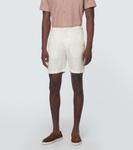 Льняные шорты cornell Orlebar Brown, бежевый - фото 3
