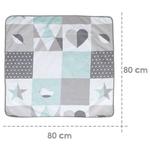 Мягкое одеяло Roba Happy Patch, мята - фото 3