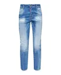 Джинсы, крутая девчонка Dsquared2, синий - фото