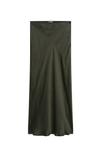 Юбка Massimo Dutti LONG SATIN, Mottled Dark Green - фото 6