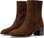 Ботинки Stuart Weitzman Esme Zip Bootie, цвет Walnut/Dark Brown - фото