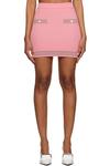 Юбка-мини на пуговицах Pushbutton, розовый - фото