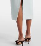 Шерстяное и шёлковое платье миди Roland Mouret, Mint - фото 6