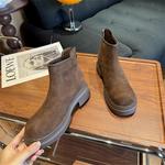 Женские ботинки QING MISS, коричневый - фото 6