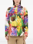 Рубашка с цветочным принтом Msgm, белый - фото 3