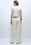 Брюки ROMINA Mango, слоновая кость - фото 3
