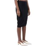 Юбка миди с драпировкой JIL SANDER, черный - фото 4