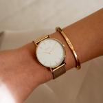 Часы Ruby Gold White Mesh Burker - фото 6