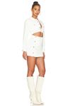 Платье superdown Mika Button Front, цвет White Denim - фото 2