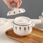 Боул Kawasimaya, stew pot 500ml (midnight) with spoon - фото 3