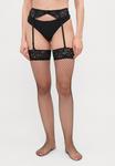 Гольфы FISHNET STOCKING AND SUSPENDER SET  Ann Summers, черный - фото
