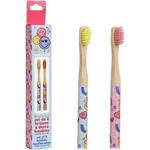 Набор детских зубных щеток TAKE CARE Smiley Bamboo, 2 шт. - фото