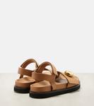 Плетеные кожаные сандалии Loewe, Oak - фото 2