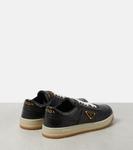 Кожаные кроссовки Downtown на низком ходу Prada, Nero 1 - фото 3