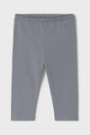 Детские хлопковые леггинсы Mayoral, серый - фото