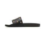 Шлепанцы Versace Medusa Stud Leather Slide, черный - фото 3