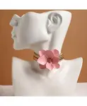 Женское колье-чокер с маком Sohi, pink - фото 2
