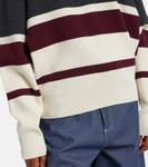 Шерстяной поло свитер с кашемиром Róhe, Stripe - фото 5