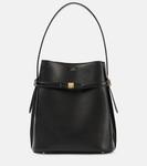 Кожаная сумка-ведро Toteme, черный - фото