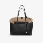 Сумка-тоут Jimmy Choo Nine2Five с горизонтальным дизайном, черный / золотой - фото 4