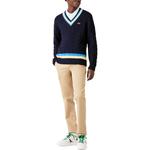 LACOSTE Свитер мужской морской синий - фото 4