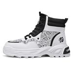 Короткие мужские ботинки Martin CAHHRRN, White Black - фото