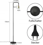 Торшер ZMH, черный - фото 4