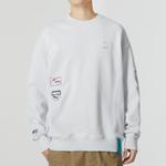 Свитер team badge crew sweater 'grey' Puma, серый - фото 4