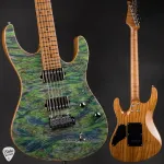 Электрогитара Suhr Modern Roasted Burl Maple - Trans Algae - фото