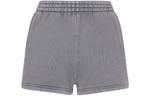 Мини-шорты с логотипом Alexander Wang, серый - фото