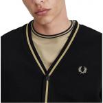 Кардиган с логотипом на пуговицах FRED PERRY, синий - фото 5
