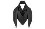 LOUIS VUITTON Шаль женская черная, Black - фото 3