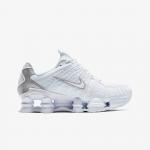 Кроссовки Shox TL 'White Metallic Silver' (W) Nike, белый - фото