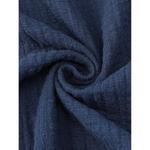 Женский халат из хлопка с длинным рукавом, V-образным вырезом и карманами Inspire Chic, Pink - фото 4