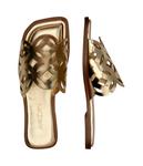 Кожаные тапочки Marc Cain, золотой - фото 4