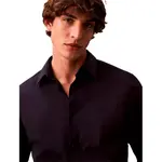 Рубашка Calvin Klein Solid Stretch Slim Fit, синий - фото 3