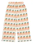 Брюки с принтом вишни и завязками Tiny Cottons, белый - фото 2